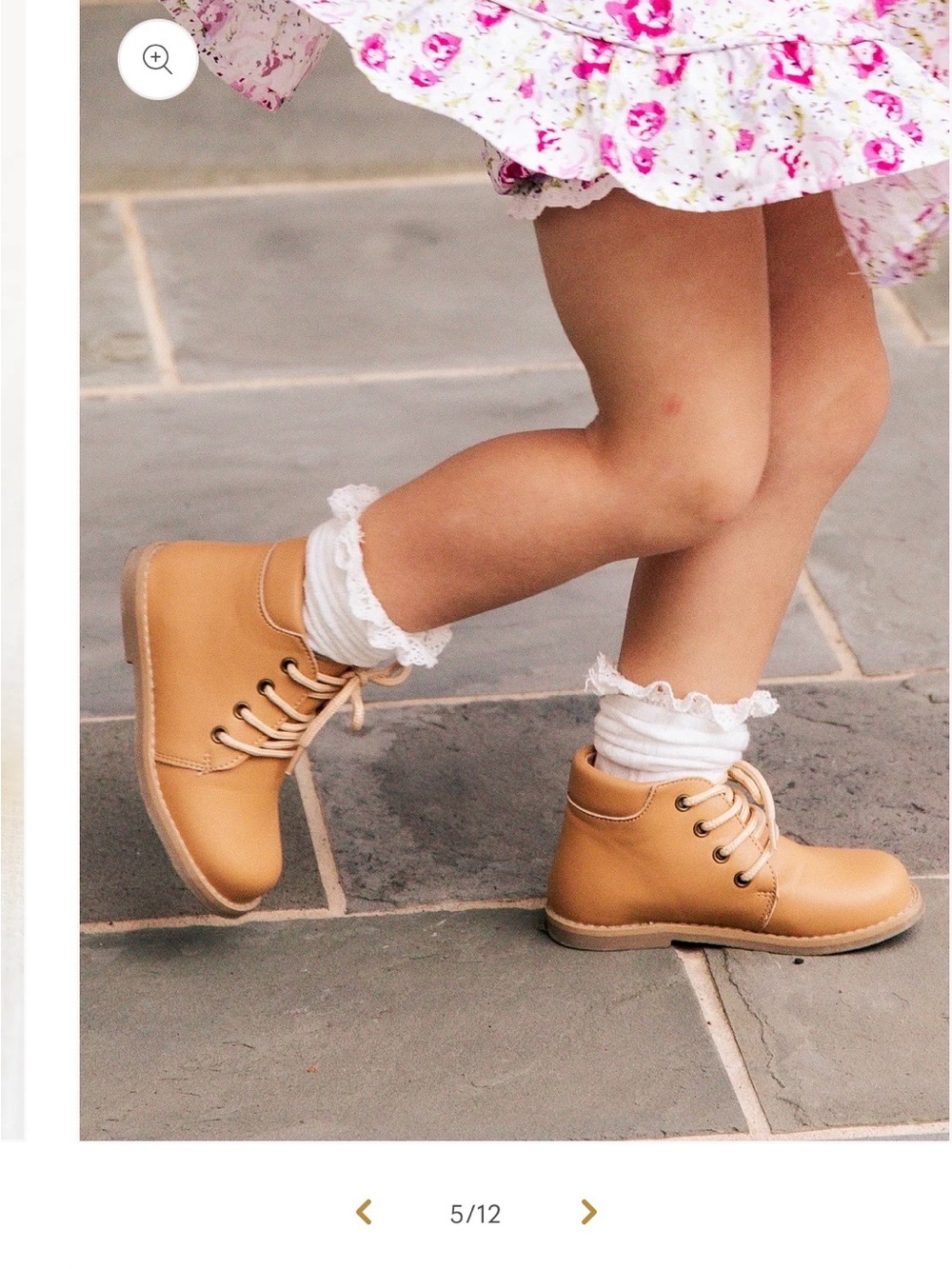 SweetHoney Tan Lace-Up Baby Walker Boots